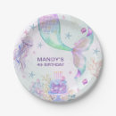 Search for purple and teal plates Under the sea