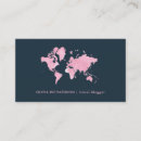 Search for world map business cards Minimal