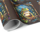 Search for amphibians wrapping paper Nature