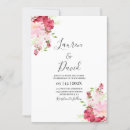Search for magenta floral wedding invitations Watercolor
