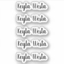 Search for modern font stickers Script