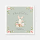 Search for watercolor bunny napkins Baby shower
