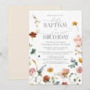 Search for neutral christening invitations Floral