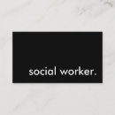 Search for social worker business cards Plain