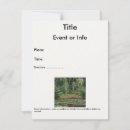 Search for claude monet invitations Pond