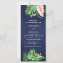 Search for rose gold and navy blue wedding programmes Watercolor