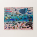 Search for tropical fish puzzles Illustration