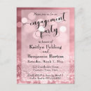 Search for bokeh engagement party invitations Glitter