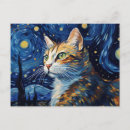 Search for vintage cat paintings postcards Vincent van gogh