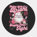 Search for making spirits bright stickers Santa