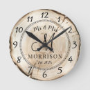 Search for 1st anniversary clocks Rustic
