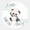 Search for panda thank you stickers Baby shower