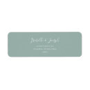 Search for blue and green wedding return address labels For her