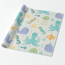 Search for ocean life wrapping paper Whale