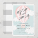 Search for up up and away birthday invitations Sky