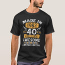 Search for 1982 birthday tshirts 40 years old