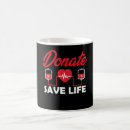 Search for save life mugs Blood donation