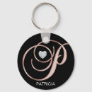 Search for monogram p key rings Initial