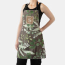 Search for watercolor leaves aprons Rustic