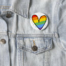 Search for rainbow heart badges Pride month