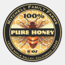 Search for bee keeper stickers honeycomb