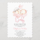 Search for pink gray baby shower invitations For her