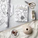 Search for black and white floral wrapping paper Roses