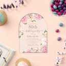 Search for elegant 80th birthday invitations Stylish