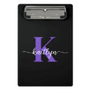 Search for purple clipboards Black