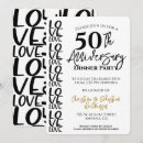 Search for 50th anniversary dinner invitations Typography