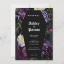 Search for moody floral wedding invitations Purple