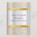 Search for gold embossed invitations Anniversary