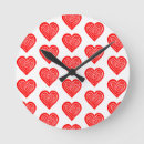 Search for heart shaped clocks Red