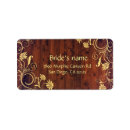 Search for wood and lace return address labels Flowers