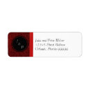 Search for red bow return address labels Elegant