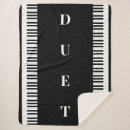 Search for piano keyboard blankets Black and white