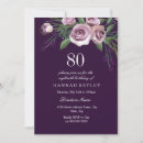 Search for plum birthday invitations Floral