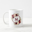 Search for elegant watercolor mugs Initial