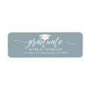 Search for blue white grey return address labels Elegant