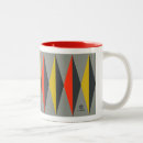 Search for black and yellow mugs Diamond pattern