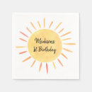 Search for you are my sunshine napkins Sun birthday