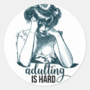 Search for funny girl stickers Vintage