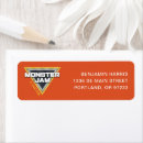 Search for jam return address labels Monster jam logo
