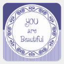 Search for you are beautiful stickers Whimsical