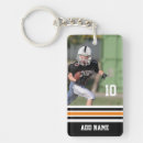 Search for orange black white key rings Player