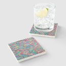 Search for abstract paintings coasters Rainbow