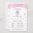 Search for snowflake baby girl shower invitations Polar bear