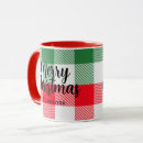 Search for red and white plaid mugs For her