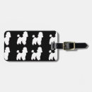 Search for poodle luggage tags Black