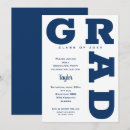 Search for blue and white graduation invitations Graduate